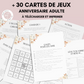 Jeux anniversaire Adulte - Animation anniversaire adulte - Activités anniversaire - Idée animation anniversaire adulte - Jeux fête adulte