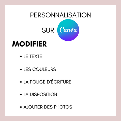 Livret de messe mariage personnalisable sur Canva - Livret de mariage à faire soi-même - Modèle livret de messe mariage