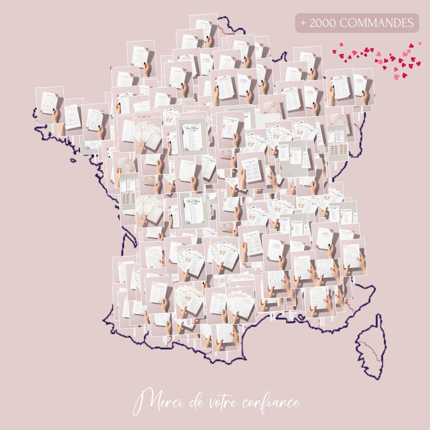 Livret de messe mariage personnalisable sur Canva - Livret de mariage à faire soi-même - Modèle livret de messe mariage