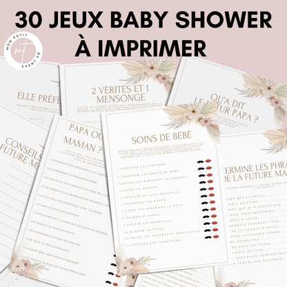 Jeux Baby Shower à imprimer en français : Téléchargez des activités pour une Fête Prénatale inoubliable ! Cartes de jeux et Prédiction Bébé