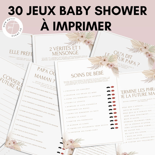 Jeux Baby Shower à imprimer en français : Téléchargez des activités pour une Fête Prénatale inoubliable ! Cartes de jeux et Prédiction Bébé