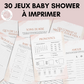 Jeux Baby Shower à imprimer en français : Téléchargez des activités pour une Fête Prénatale inoubliable ! Cartes de jeux et Prédiction Bébé