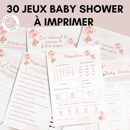 Jeux Baby Shower à imprimer en français : Téléchargez des activités pour une Fête Prénatale inoubliable ! Cartes de jeux et Prédiction Bébé