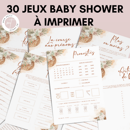 Jeux Baby Shower à imprimer en français : Téléchargez des activités pour une Fête Prénatale inoubliable ! Cartes de jeux et Prédiction Bébé